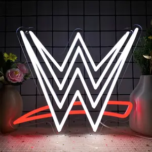 1pc WWE Neon Sign Wrestling Neon LED Neon Sign for Bedroom Bar Man Cave Party Art Gift for WWE Fans Decorative Neon Light Led Signs