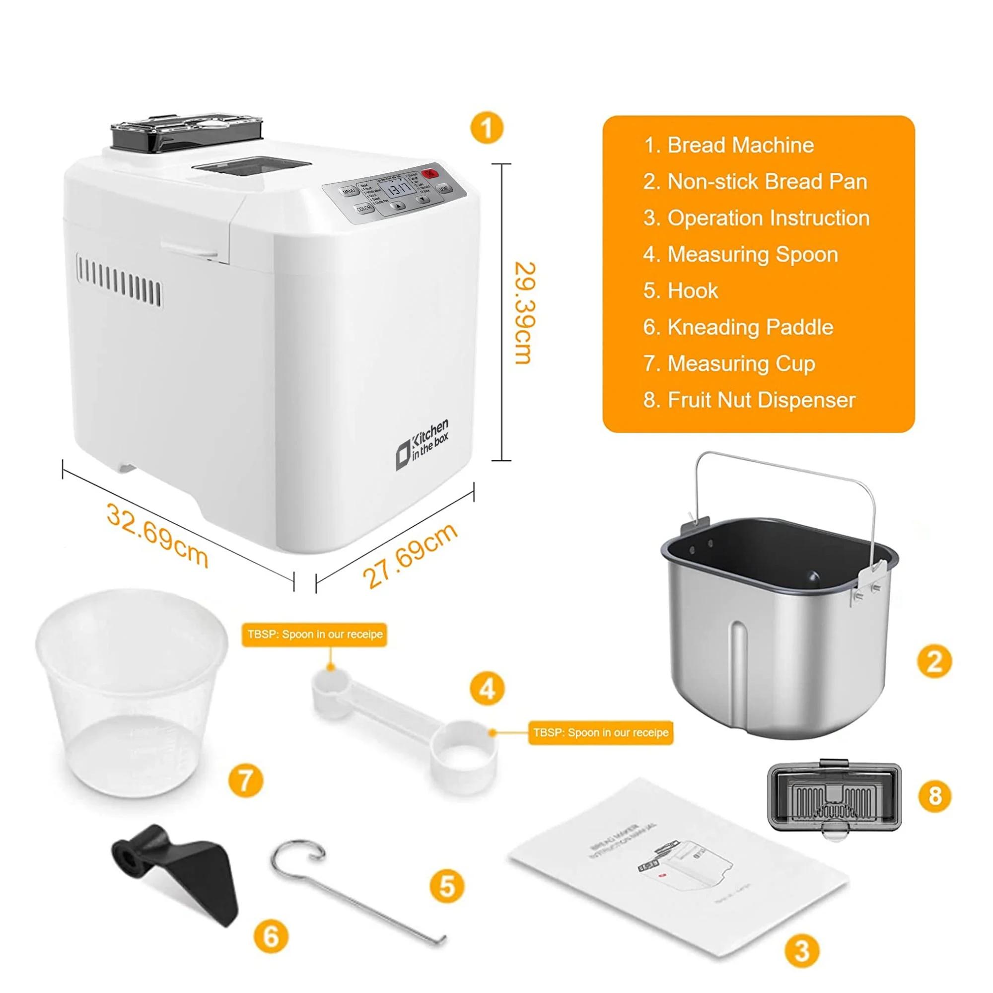 KBM18 Bread Maker Accessories:  1 Piece Kneading Paddle or  1 Piece Non-toxic Baking Pan (Not a Bread Maker)