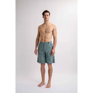 Men's 5 Pockets Wool-knits Shorts, Green