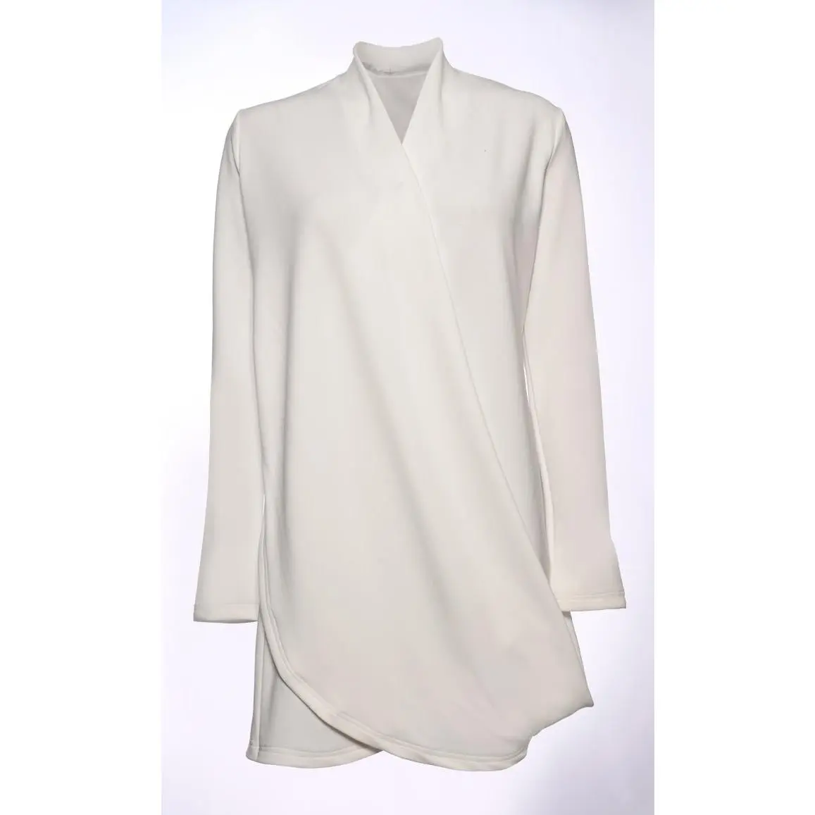 White jersey Tunic wrap style for Women