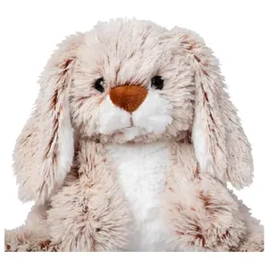 Burrow Bunny Stuffed Animal Plushie with Big Feet, Floppy Ears & Fluffy Tail, Adorable Pretend Play Toddler Toys for Girls & Boys 3+