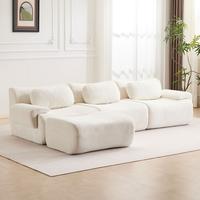 White - 3 Seater + 1 Ottoman (113.9“)