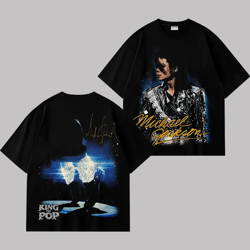 “King V3 Jackson Michael MichaelJacksonTシャツ Pop of ダイチ様　King of Music Pop Classic T-Shirt, Gildan Pop” トップス