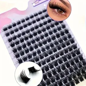Mixed Length Individual False Eyelashes, 14 Rows Natural Look Eyelash Extensions, Self Grafting Curl Eyelashes, False Eyelashes Clusters, Diy Cluster Lash, Makeup