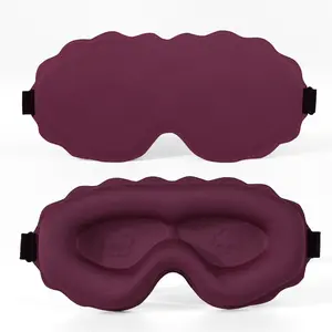 2 Pack Unisex  3D Premium Sleep Mask, Ultra Soft Skin-Friendly Eye Cover,  Light-Blocking Eyemask with Lash Extension Design, Blackout Sleep Mask,  Unisex Sleeping Aid,Sleep Aid Products (Red+Black)