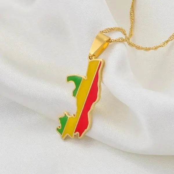 Republic Of Congo Necklace / Jewelry Pendant Gift