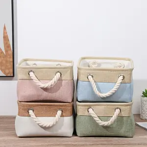 1pc Home Supplies Sundries Sorting Basket Folding Linen Organizer Box Underwear Socks Toys Storage Basket