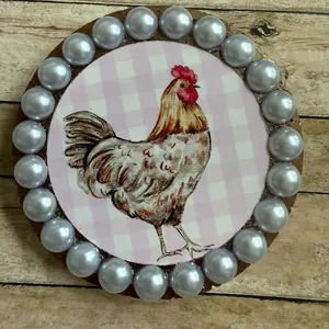 Boujee chicken vintage grandma core car freshie air freshener farming