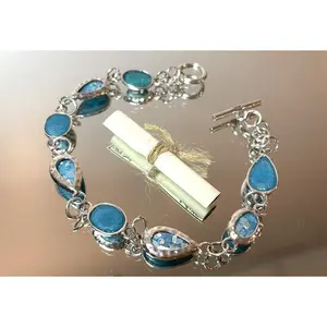 Hammered Edge Toggle Bracelet