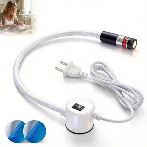 acolchada de posicionamiento magnético, guía láser para máquina de coser, luz láser roja con punto de mira y accesorio magnético, guía de costura de precisión
