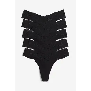 H&M 5-pack lace thong briefs