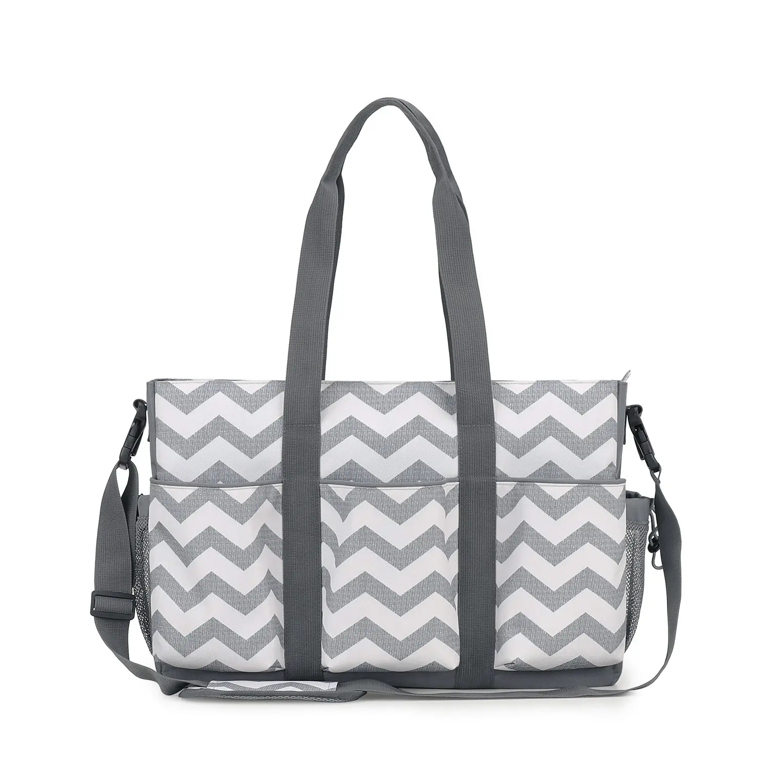 Classic Wave Crossbody Baby Bag, Outdoor Waterproof Mommy Bag, Multi-Pocket Diaper Bag, Maternity Nappy Holder, Stylish & Practical