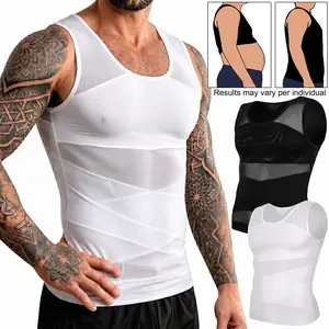 Men’s Slim Fit Body Shaping Undershirt for Everyday Wear  #Workout tank top