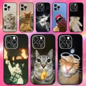 Funny and cute cat phone case 17E, air-cushion shockproof and non-slip soft back cover, compatible with iPhone 17/16/15/14/13/12/11/X/XS/XS Max/XR/7P/8P, suitable as a holiday gift for friends, family, or yourself., Accessories, Smartphone