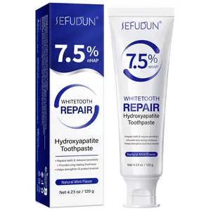 SEFUDUN Hydroxyapatite Toothpaste 120g: Deeply cleans debris from between teeth. The smooth paste creates a rich lather, Foam, that rinses off easily, leaving your breath fresh. Its gentle, non-irritating formula
