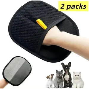 Pet Hair Removal Gloves, Electrostatic Pet Hair Remover, Reusable Cat&Dog Hair Remover for Couch, Furniture, Carpet, Car Seat, Pet Grooming Gloves hair remover glove double-sided mitt per cleaner static