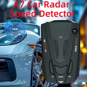 Durable Compact V7 Car Radar Detector, Easy Setup 360° Laser Signal Speed Monitor for Cars Trucks SUV,Device for Highway City Driving Safety