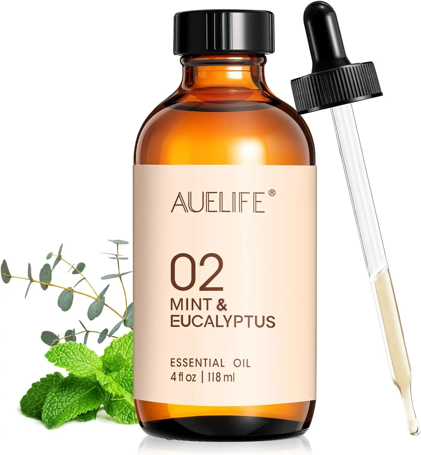 Mint & Eucalyptus Essential Oil for Diffusers for Home, 4 Fl Oz | Scented Oil for Candle Soap Making, DIY & Aromatherapy, Long Lasting Fresh Scent for Home Fragrance Gift for Women& Men