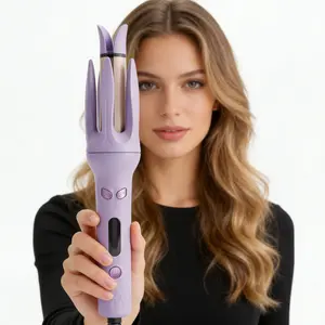 Fully automatic curling stick lazy curling tool electric rotary curler large curling without damaging hair 28mm Comfort Hair Curler,Negative Ion Automatic Hair Hair Curl Wand,Hair Styling Tools for Home,Mother's Day Gift