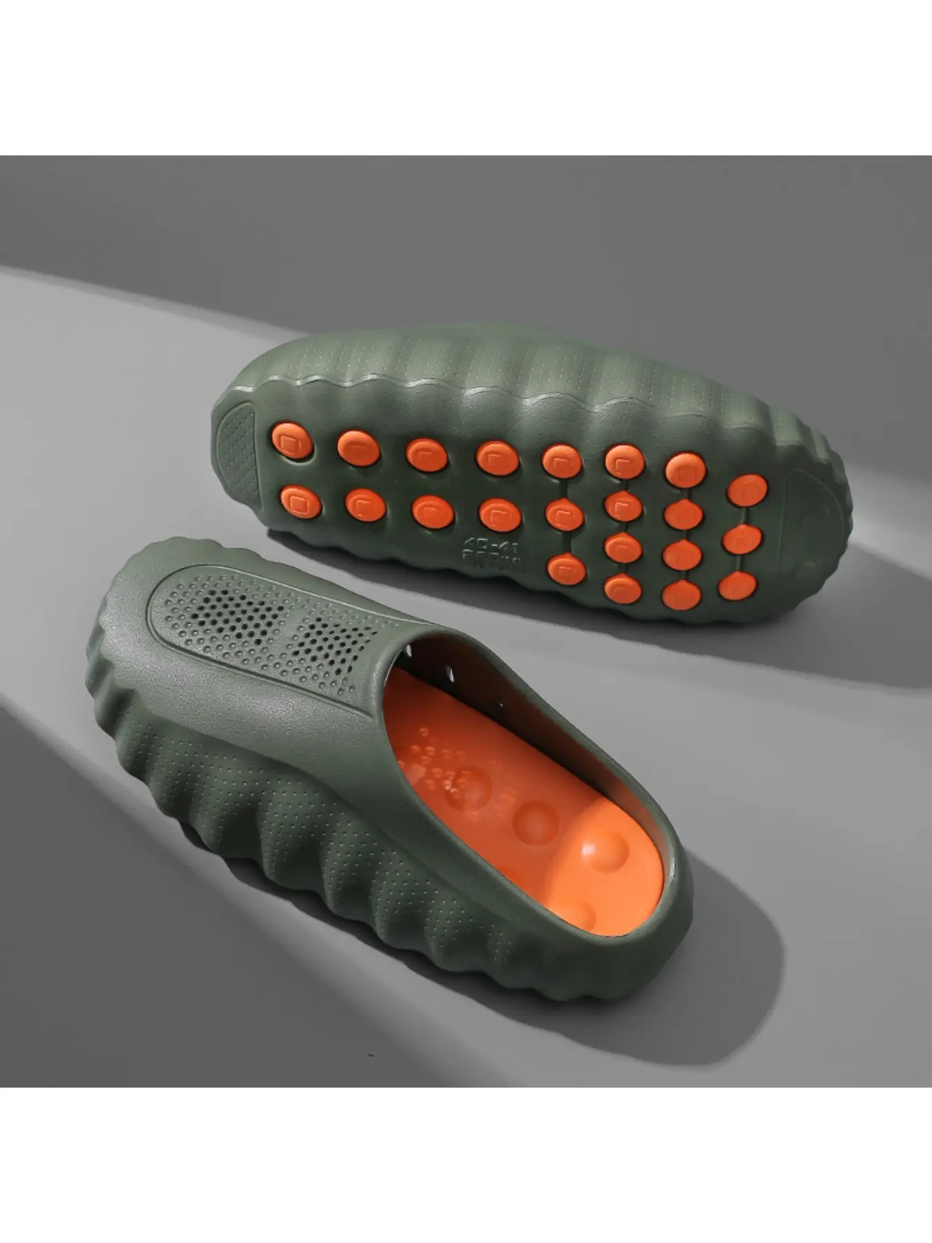 Outdoor Slippers, Couple's Half Bag, Breathable and Comfortable, Soft Sole, Massage Particles, Sports Sandals, Casual Men's and Women's Water Wading Beach Shoes, Soft Cushioned Slippers