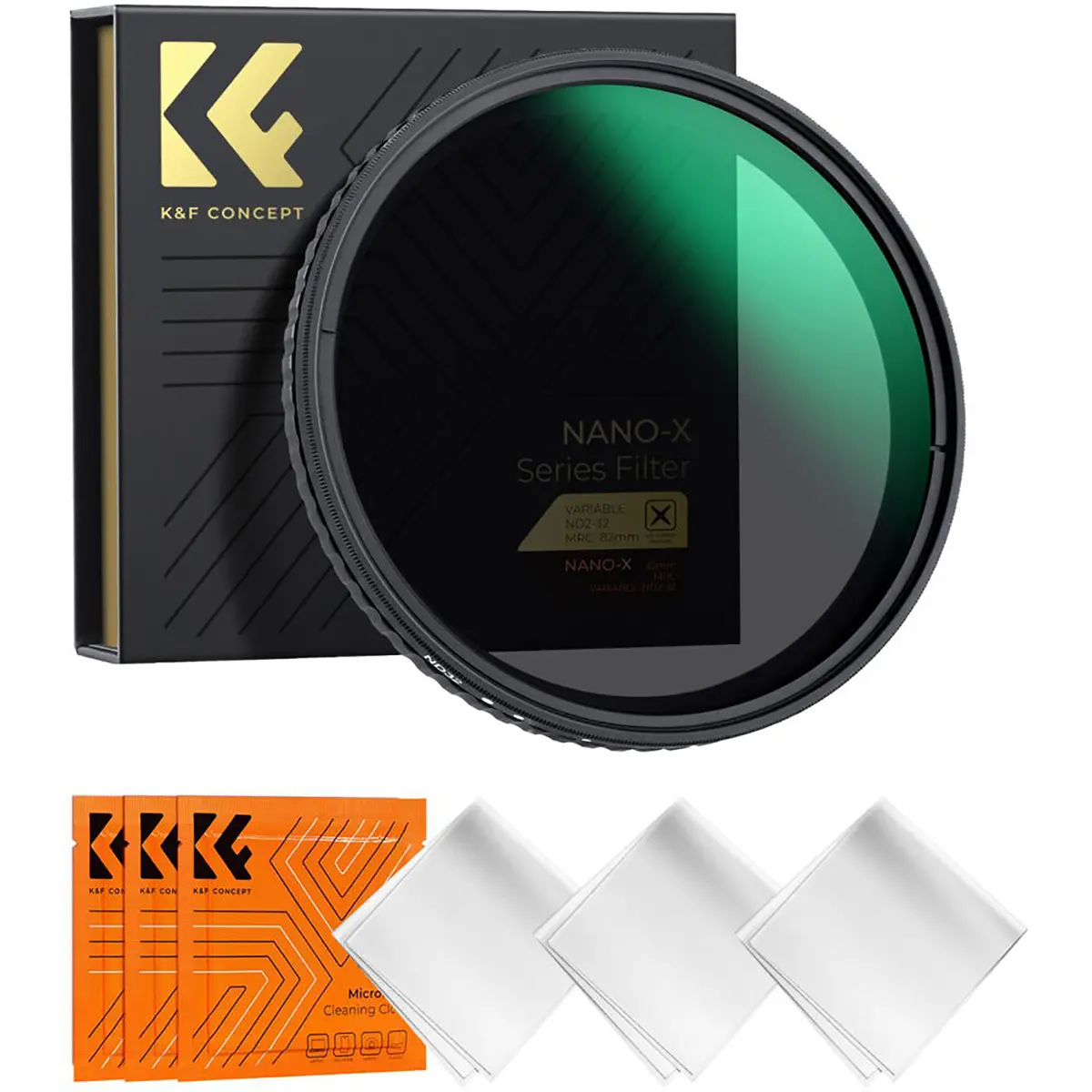 K&F Concept Nano-X 52mm ND2-32 1-5 Stop Multi-Coated Variable ND Filter