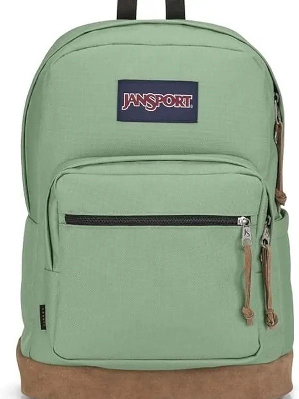 JanSport Right Pack Backpack - Durable Daypack with Padded 15" Laptop Sleeve, Spacious Main Compartment & Integrated Water Bottle Pocket - Loden Frost