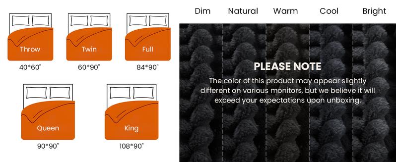 Thickened Striped Flannel Blanket – Solid Color Plush Cozy Blanket & Throw, Super Soft & Comfortable, Warmth for Sofa, Bed, Travel, Office, Bedroom Decor, Ideal Gift