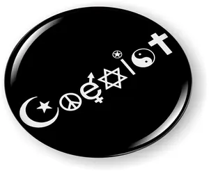 BestLicensePlateFrames Coexist 3D Domed CAR Emblem Badge Sticker Round