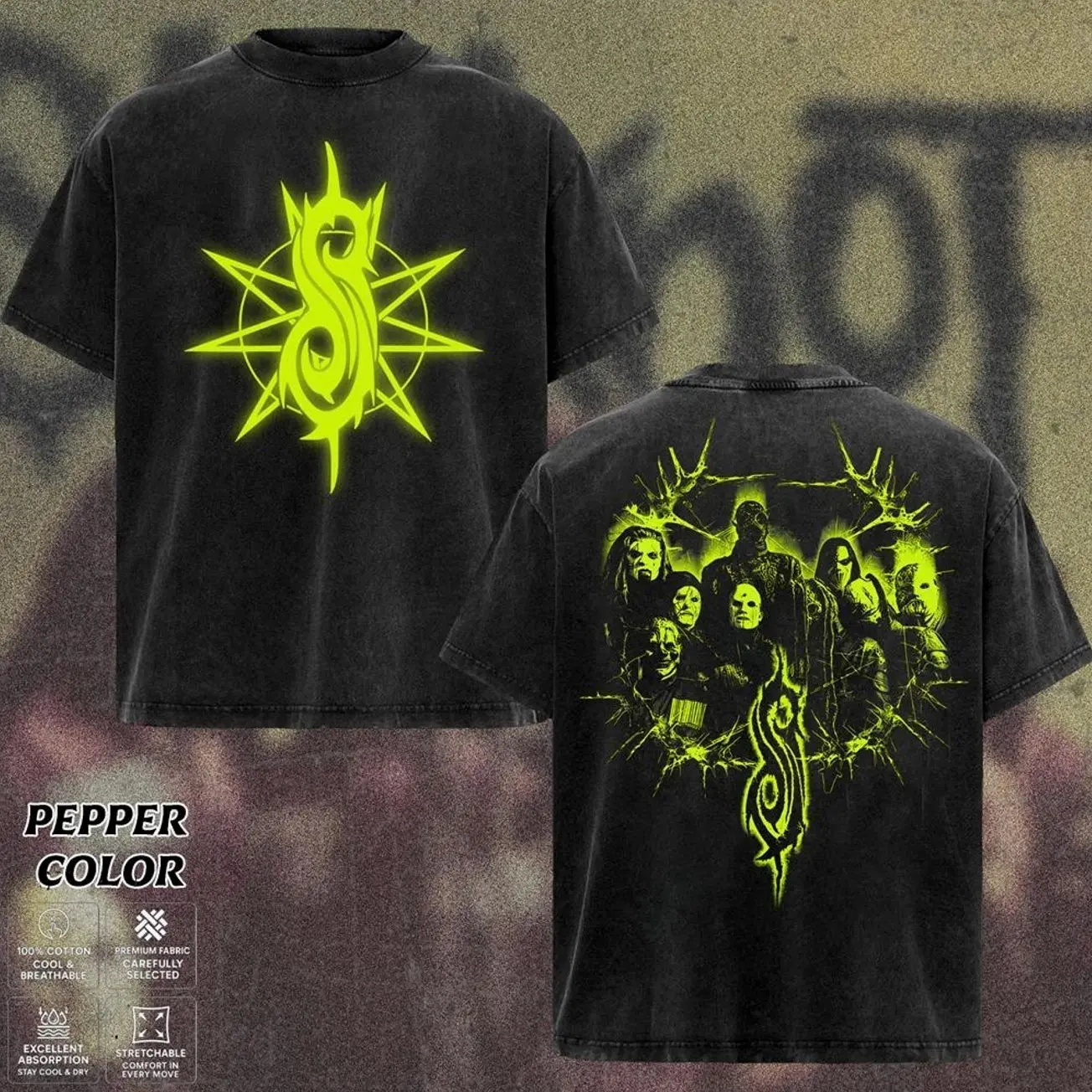[COLLECTION] Slipknot Band T-Shirt Collection, Dark Nu Metal Graphic Tee, Masked Industrial Horror Artwork Shirt,Chaos Alternative Metal T-Shirt, Distressed Dark Stage Streetwear, Heavy Metal Band Merch Gift for Rock Fans, Unisex Merch for Men & Women M15