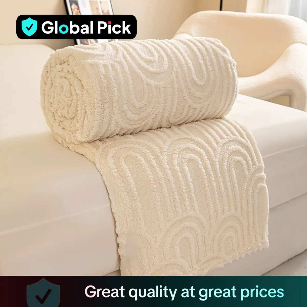 Solid Color Jacquard Blanket, Soft Comfortable Throw Blanket, Warm Napping Blanket for Home Office Travel Camping Dormitory Sofa Bed