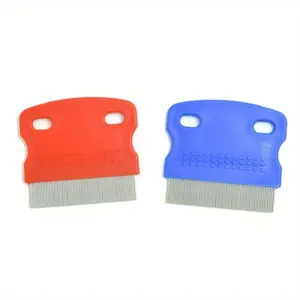 2pcs Portable Stainless Steel Dog Eye Care Comb for Removing Tear Stains and Grooming