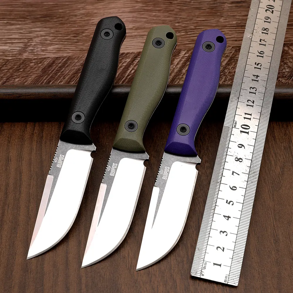Compact Fixed Blade Utility Knife - 7.1cm DC53 Steel Blade, 3mm Thick, Ergonomic G10 Grip (Ergo Handle), 16.5cm (0.15m) Overall Length, Secure Kydex Sheath, 181g Portable Carry Outdoor Tool for Camping, Hunting (Hunt Gear, Sports & Outdoor Utility Knives)