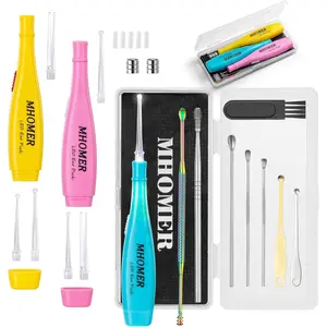 Ear Wax Removal Tool, Ear Cleaner,Ear Cleaning Kit,Earwax Removal Kit,13pcs Ear Wax Removal Kit q Tips for Ears Gift Silicone