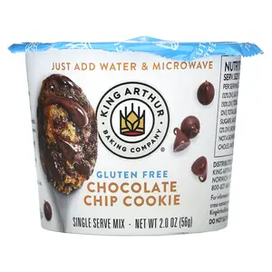 King Arthur Baking Company Gluten Free Single Serve Mix, Chocolate Chip Cookie, 2 oz (56 g)