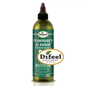Difeel Rosemary & Mint Premium Hair Oil with Biotin 8 oz - Natural Mint & Rosemary Oil for Hair Growth Strengthening & Nourishing Formula
