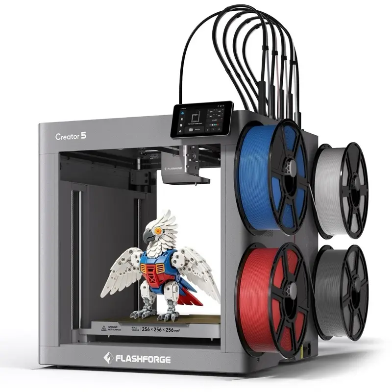 FLASHFORGE Creator 5 3D Printer 4-Independent-Extruder No-Waste Printing 600mm/s
