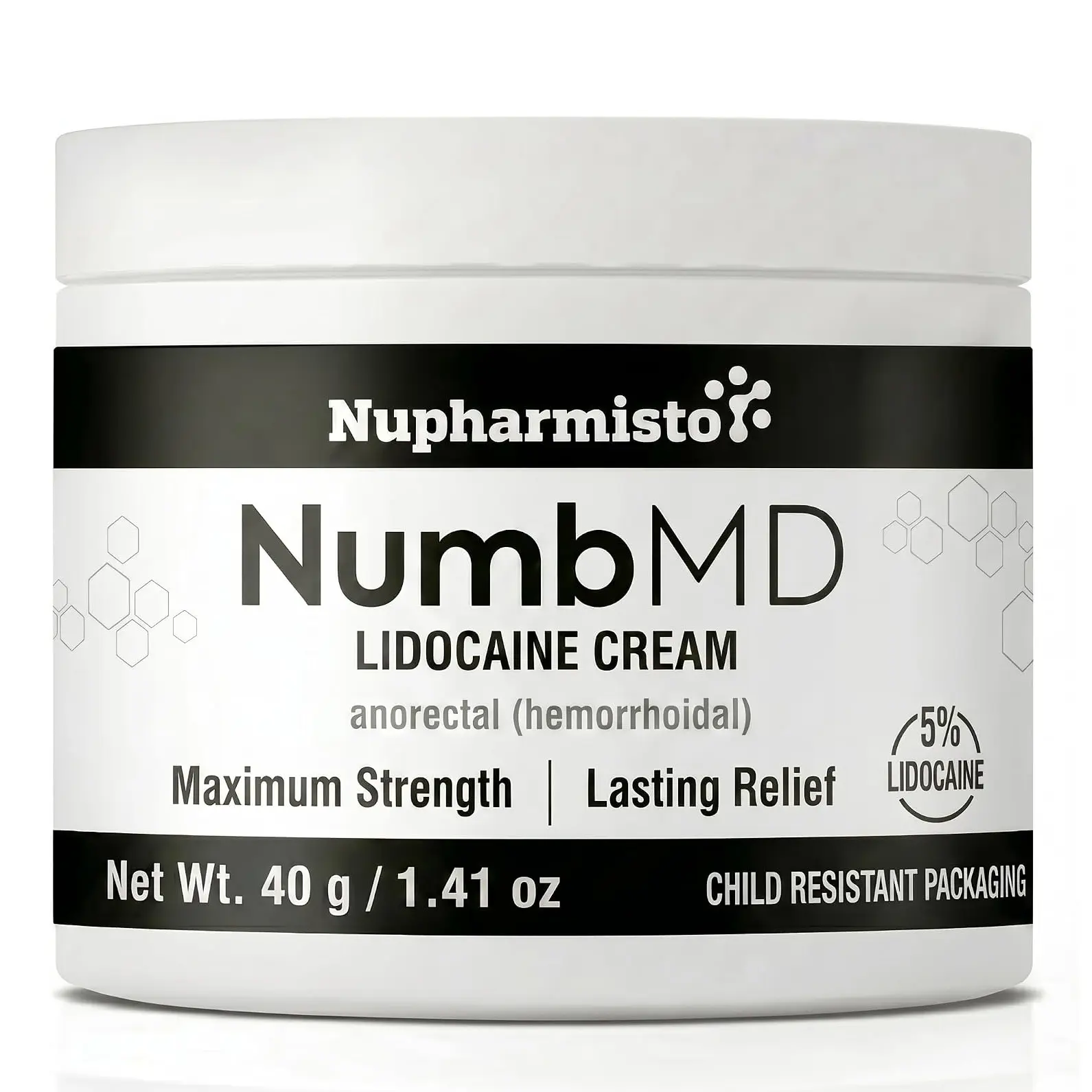 Nupharmisto Tattoo Numbing Cream : Lidocaine Menthol Topical Numb - Painless Tattoo Piercing Waxing 1.41 oz/40 g