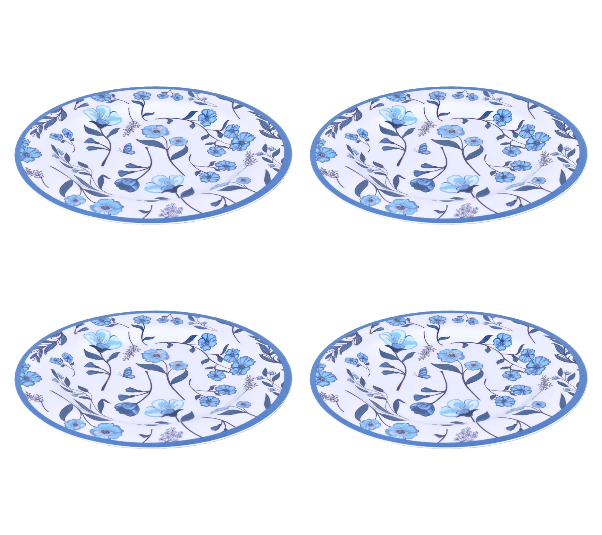 Temp-tations Set of 4 Melamine Dinner Plates Temp-tations Set of 4 Melamine Dinner Plates