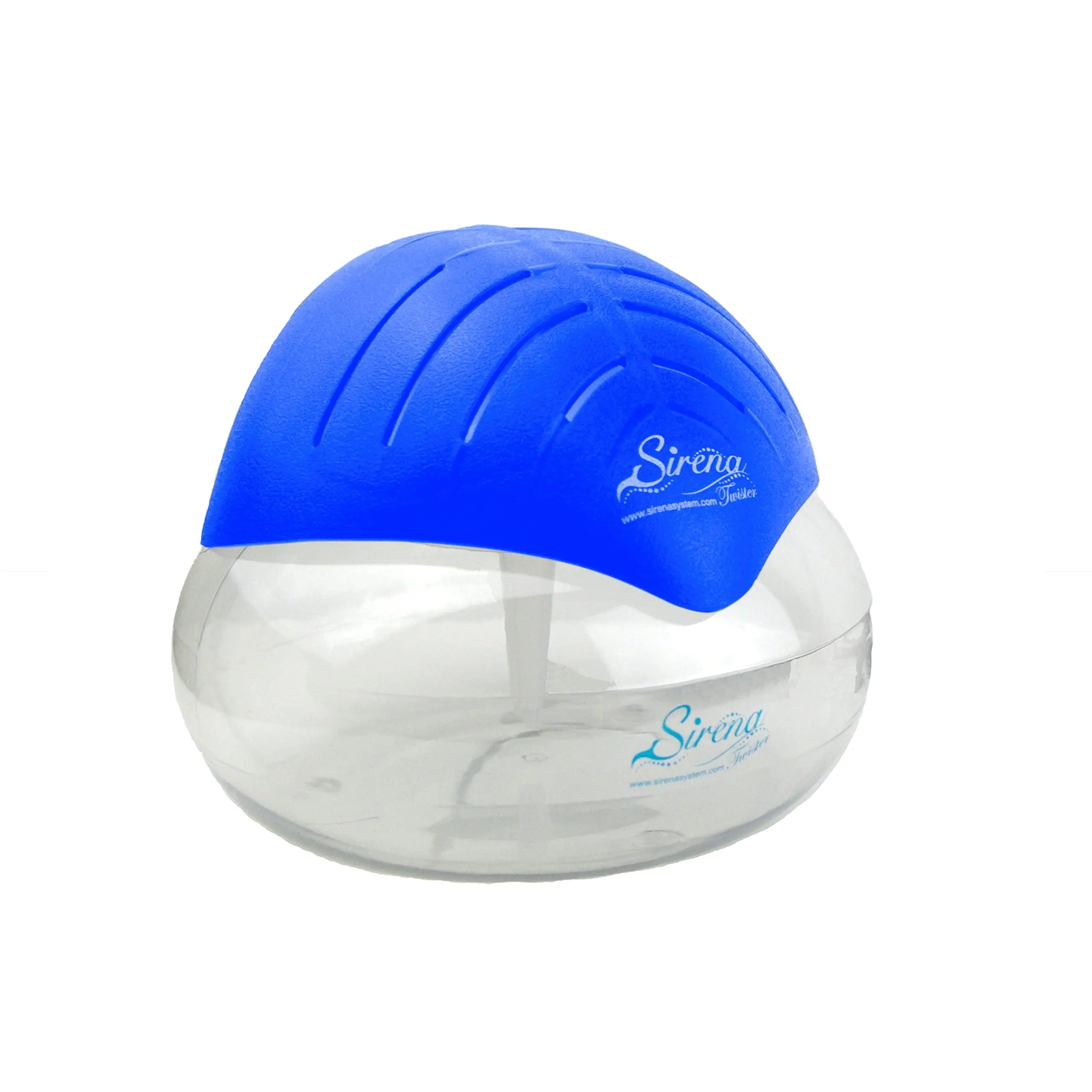 Sirena Original Twister Water Air Purifier - Fragrance Machine, Aromatizer, Plastic, Compact 8x8x8 (8" x 8") Design, Round Base, 2.86 lbs, 7-Color LEDs, ETL Certified for Home-Office Use