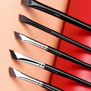 5Pcs Eyeliner Brushes Fine Angled Eye Liner Ultra thin Precision Makeup Brushes Set Eyebrow Brush Sickle Point Eye Line Applicator Tool for Beauty Cosmetic Women