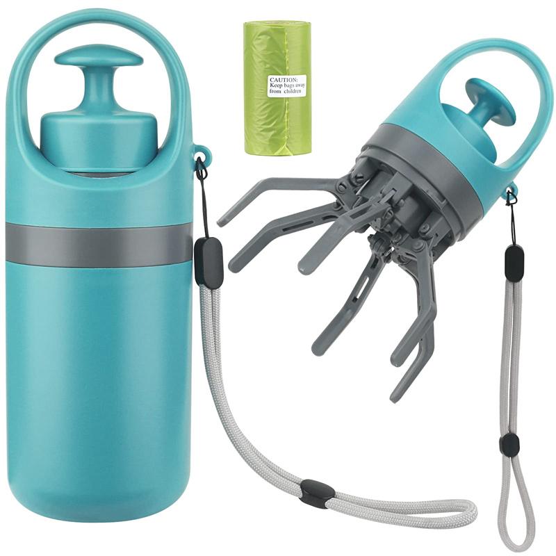 Portable Lightweight Dog Pooper Scooper With Built-in Poop Bag Dispenser Eight-claw Shovel For Pet Toilet Picker Pet Products Portable Lightweight Dog Pooper Scooper With Built-in Poop Bag Dispenser Eight-claw Shovel For Pet Toilet Picker Pet Products