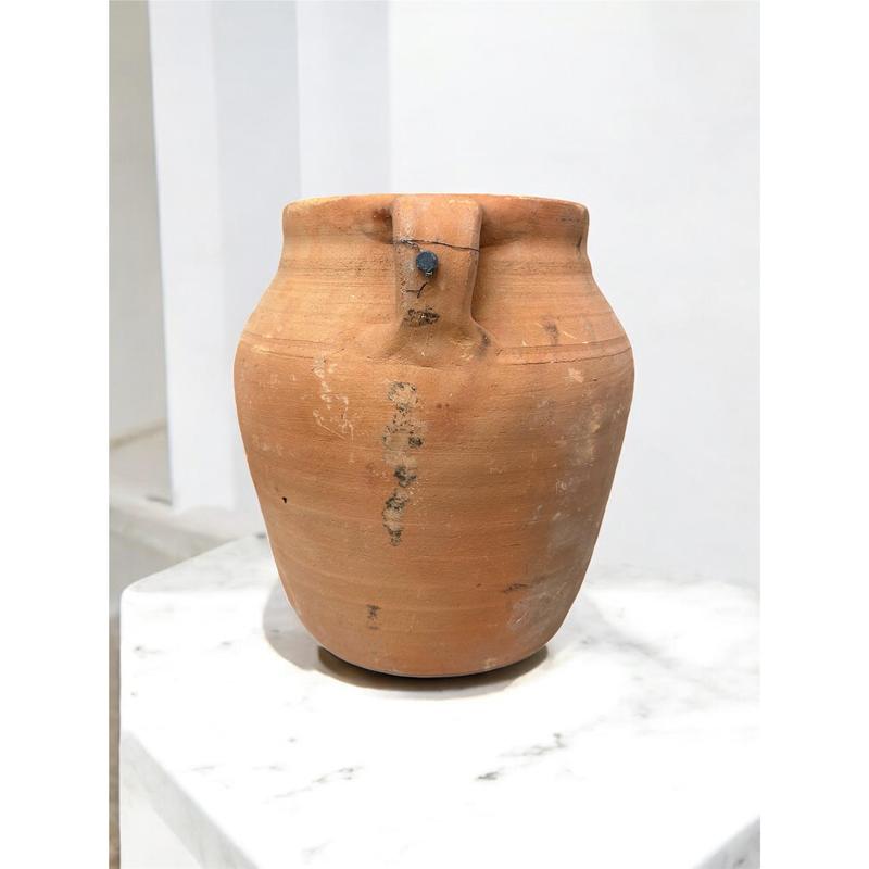 Vintage Turkish Clay Pottery Vessel # 8