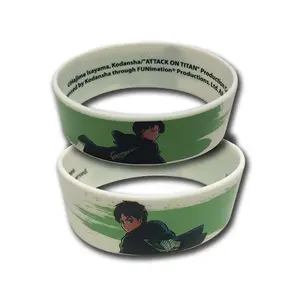 Attack on Titan - Eren Yeager And Levi Ackerman PVC Wristband