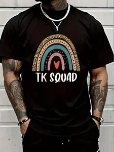 100% Cotton TK Transitional Kindergarten Teacher Back To School T-Shirt Women's Men's Graphic Tee Crew Neck summer vacation Tops