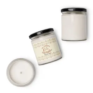 InVision Align Manifest White Sage Scented Soy Candle in Smooth Glass Jar 100% Natural Wax 50-60 Hour Burn Time Decor Ornament