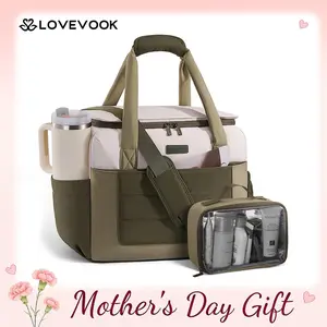 LOVEVOOK Small Gym Bag for Women & Men with Wet Pocket,26L Cute Waterproof Womens Gym Bag Travel Duffel Bags Workout Bag,Convertible Carry on Bag Overnight Bags Personal Item Travel Bag