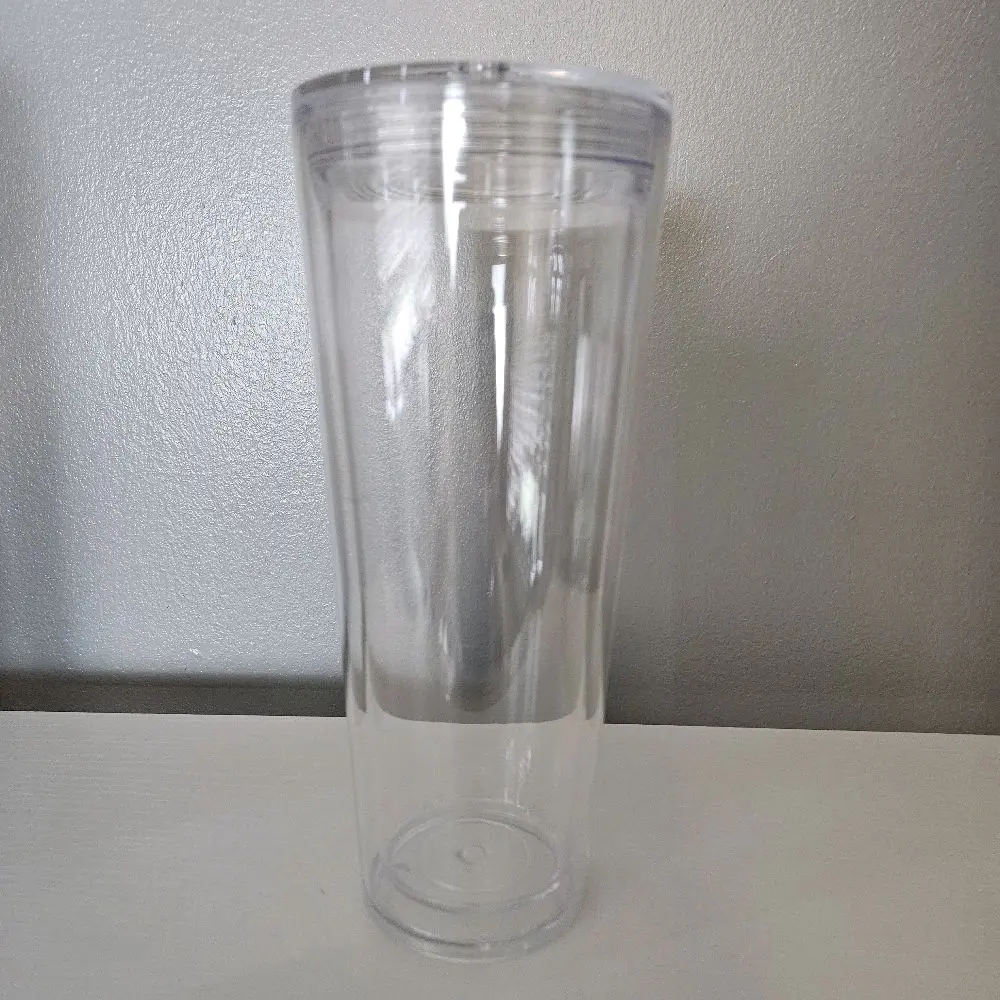 24 oz Snowglobe Acrylic Tumbler w/ UV DTF Wrap | Custom Design