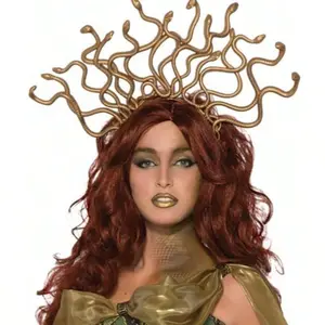 Halloween Medusa Snake Headband, Gothic Crown Costume Accessory, Party Role Play Hair Band, Photo Shoot Dress Up Prop