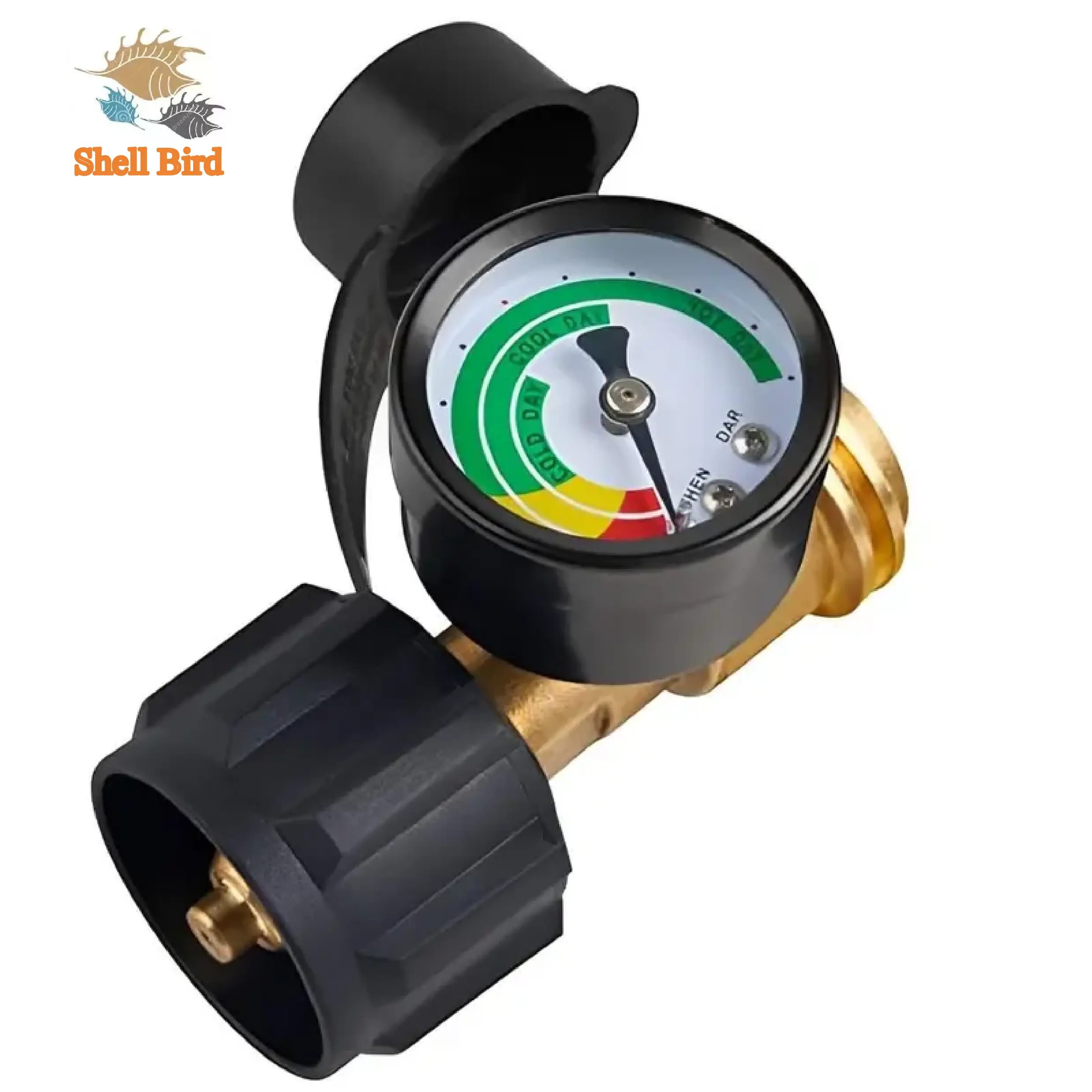 【Dealsforyoudays】Universal Propane Tank Gauge - 5-40 lb LP Tank Pressure Indicator, Heavy Duty Portable QCC1/Type 1 Connection Tool for Grill, RV Camper