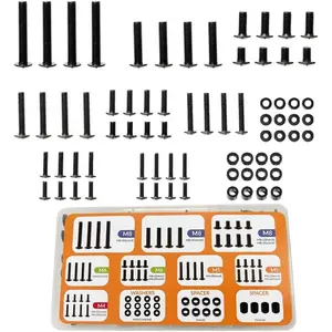 Universal TV Mount Screw Kit for VESA Mounting - M4 M5 M6 M8 Screws & Washers, Complete Hardware Kit Fits  TVs/Monitors Up to 80 Inches